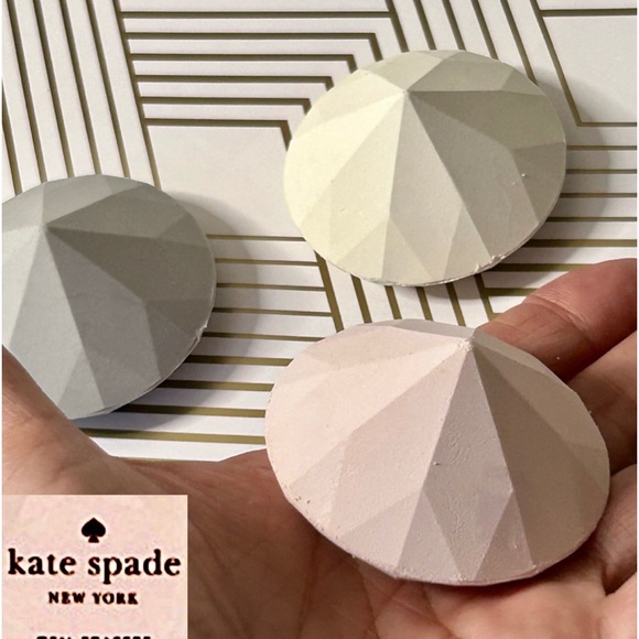 Kate Spade Giant Gem Faceted Diamond Inspired Eraser Gift Set of 3 | NEW IN BOX - Picture 3 of 17